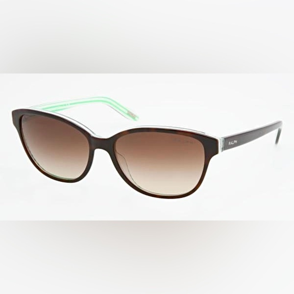 RALPH LAUREN || Cat-Eye Prescription Sunglasses in Tortoise + Green Stripe - Picture 5 of 8